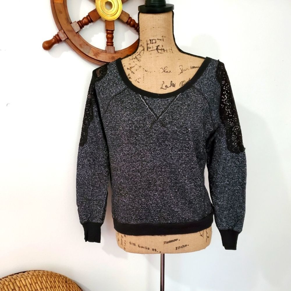 Sweater w/Lace Detail by Mix & Co.